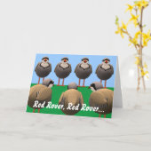 Carte Anniversaire de Red Rover (Fleur jaune)