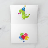Carte Anniversaire de Roar Souhaite T-Rex Dinosaur (Intérieur)