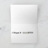 Carte Anniversaire de Rock (Intérieur)