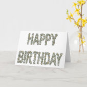 Carte Anniversaire de Rock (Fleur jaune)