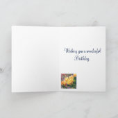 Carte Anniversaire de roses jaunes (Intérieur)