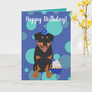 Carte Anniversaire de Rottweiler