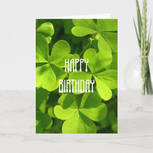 Carte Anniversaire de Saint-Patrick (Devant)