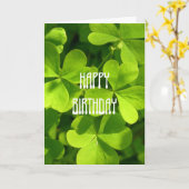 Carte Anniversaire de Saint-Patrick (Fleur jaune)