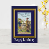 Carte Anniversaire de savon vintage Acme (Fleur jaune)