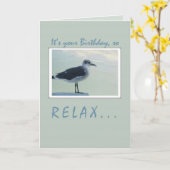 Carte Anniversaire de Seagull (Fleur jaune)