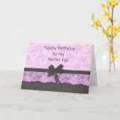 Carte Anniversaire de Secret Pal (Fleur jaune)