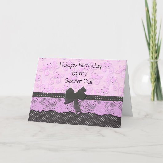 Carte Anniversaire de Secret Pal (Devant)