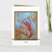 Carte Anniversaire de Shell de conque joyeux (Dos)