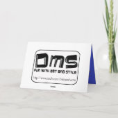 carte anniversaire de silhouettes de coucher bleu (Dos)