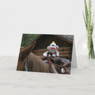 Carte Anniversaire de singe de traînée