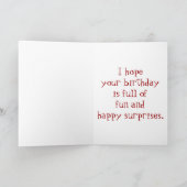 Carte Anniversaire de Six Ans (Intérieur)