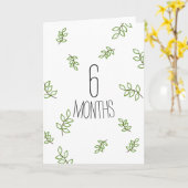 Carte Anniversaire de six mois (Fleur jaune)