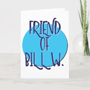Carte Anniversaire de Slogan de Récupération d'Ami de Bi