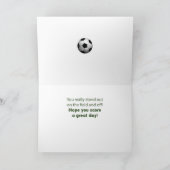 Carte Anniversaire de soccer du beau-frère avec champ d' (Intérieur)