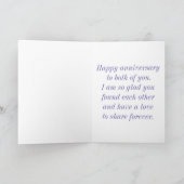 Carte Anniversaire de Son avec Calla Lilies (Intérieur)