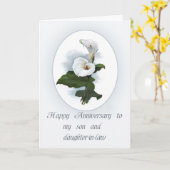 Carte Anniversaire de Son avec Calla Lilies (Fleur jaune)