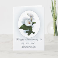 Anniversaire de Son avec Calla Lilies