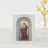 Carte Anniversaire de Ste Thérèse de l'Enfant Jésus (Fleur jaune)