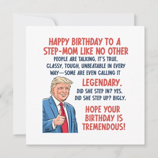 Carte Anniversaire de StepMom (Devant)