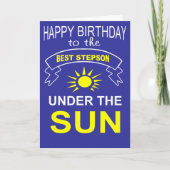 Carte anniversaire de stepson (Devant)
