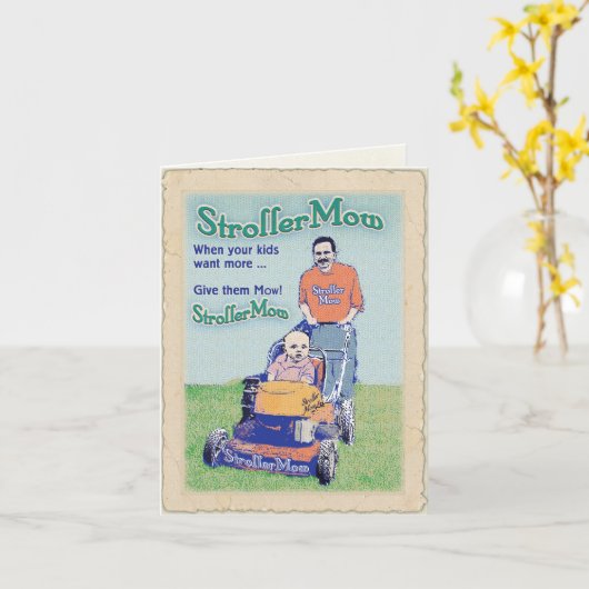 Carte Anniversaire de StrollerMow (Fleur jaune)