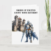 Carte Anniversaire de Sword Knight (Devant)