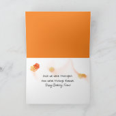 Carte Anniversaire de Tabby Orange à la recherche d'un p (Intérieur)