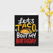 Carte Anniversaire de Taco Cinco De Mayo (Fleur jaune)