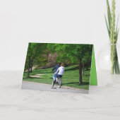 Carte anniversaire de Tandem Bicycle (Dos)
