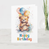 Carte Anniversaire de Teddy Bear (Devant)