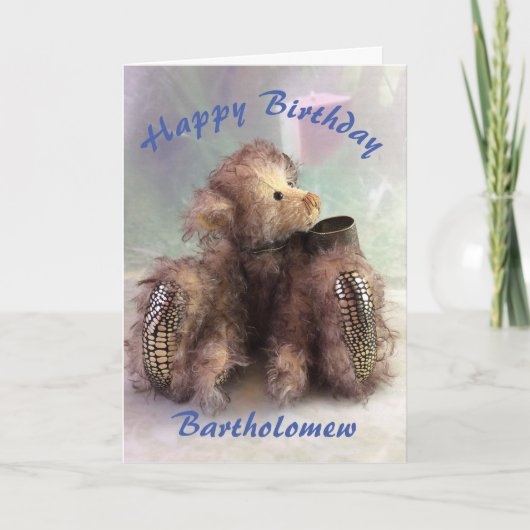 Carte Anniversaire de Teddy Bear (Devant)