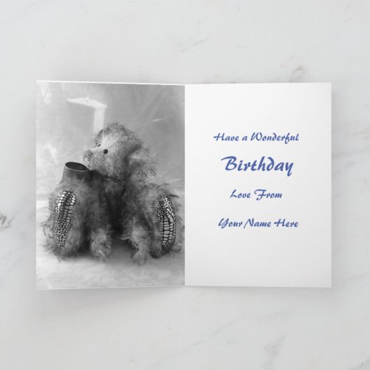 Carte Anniversaire de Teddy Bear (Intérieur)