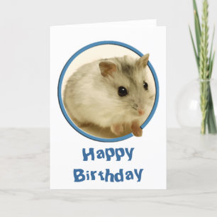 Carte Anniversaire de Teeny Hamster