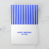Carte Anniversaire de Tennis (Intérieur)