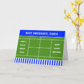 Carte Anniversaire de Tennis (Fleur jaune)