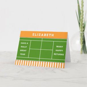 Carte Anniversaire de tennis drôle