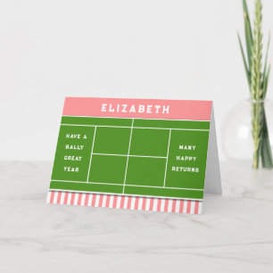 Carte Anniversaire de tennis drôle