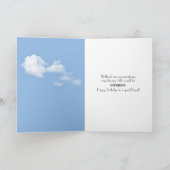 Carte anniversaire de tournesol pour un ami (Intérieur)