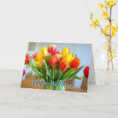 Carte Anniversaire de Tulip (Fleur jaune)