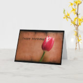 Carte Anniversaire de Tulip (Fleur jaune)