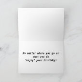 CARTE ANNIVERSAIRE DE VÉLO RAKKASAN (Intérieur)