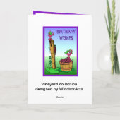 Carte Anniversaire de vignoble (Dos)