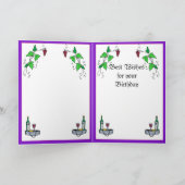 Carte Anniversaire de vignoble (Intérieur)