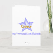 Carte Anniversaire de visage (Dos)