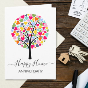 Carte Anniversaire de votre nouvel agent immobilier de v