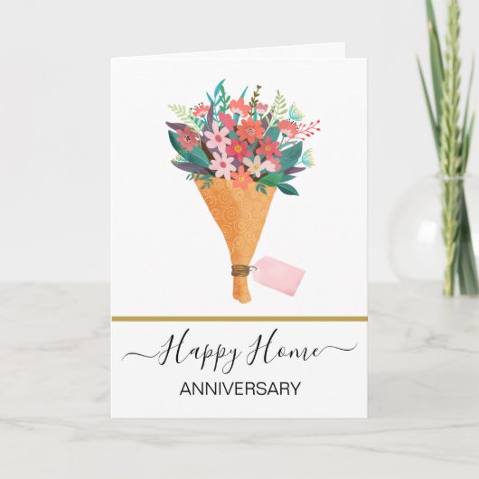 Carte Anniversaire de votre nouvel agent immobilier voit (Devant)