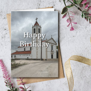 Carte Anniversaire de voyage Église Portugal Amusement P
