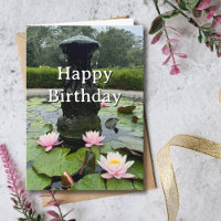 Anniversaire de voyage Fontaine Fleurs Amusement P
