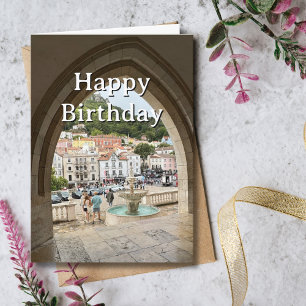 Carte Anniversaire de voyage Portugal Photo amusant